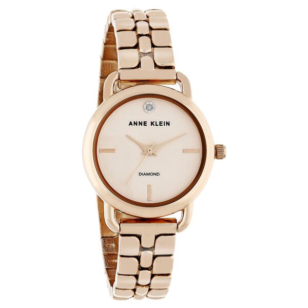 Anne Klein Quartz Analog Rose Gold Dial Metal Strap Watch for Women - image number 1