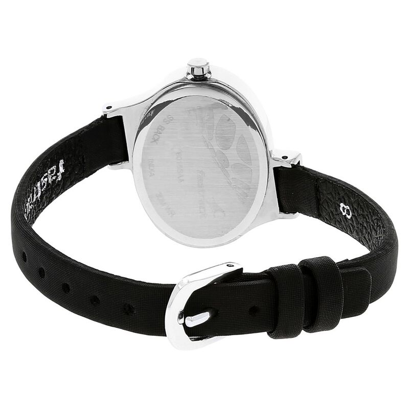 Fastrack Quartz Analog Black Dial Leather Strap Watch for Girls - image number 3