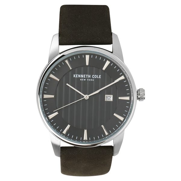 Kenneth Cole Quartz Analog with Date Black Dial Leather Strap Watch for Men - image number 0