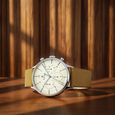 Titan Quartz Multifunction White Dial Leather Strap Watch for Men
