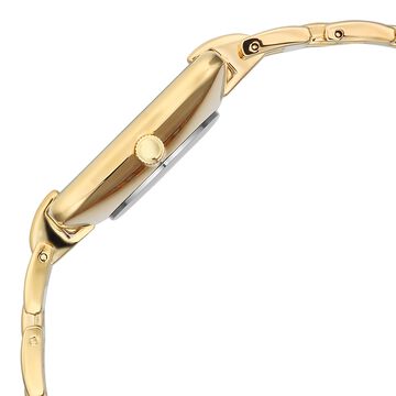 Vyb Minimalist By Fastrack Quartz Analog Silver Dial Golden Metal Strap Watch For Girls