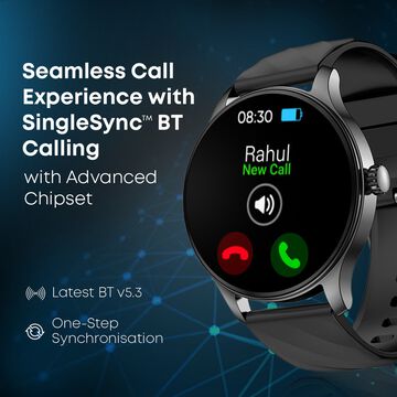 Fastrack Revoltt XR1 3.50 cm, BT Calling, Fast Charge, 100+ Sports Mode, IP68, Calculator, Fashion Smartwatch