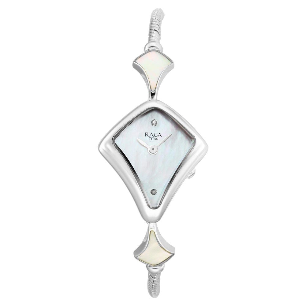 Titan raga silver watch price on sale