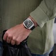 Police Chronograph Black Dial Black Color Silicone Strap Watch For Men - image number 6