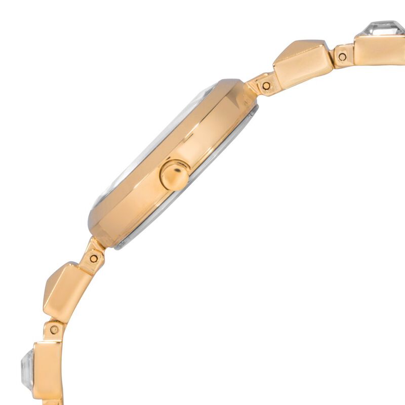 Titan Raga Viva Silver Dial Analog with Date Golden Metal Strap watch for Women - image number 3