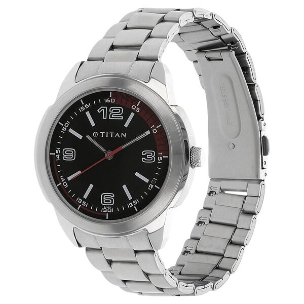 Titan Black Dial Analog Stainless Steel Strap watch for Men - image number 1