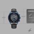 Fastrack Oceanyx 2.0 Chronograph Watch for Men with Grey Dial & Black Leather Strap - image number 3