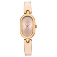 Vyb Diva By Fastrack Quartz Analog Pink Dial Rose Gold Metal With Enamel Fill Strap Watch For Girls - image number 0