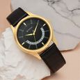 Titan Lagan Black Dial Analog Leather Strap Watch for Men - image number 0