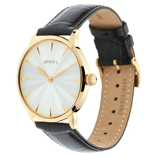 Titan Nebula Quartz Analog 18 Karat Solid Gold Watch for Men - image number 2