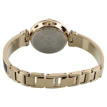 Anne Klein Quartz Analog Black Dial Metal Strap Watch for Women