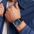 Titan Regalia Arc Analog with Day Date Second Subdial and Blue Dial Blue Leather Strap Watch for Men - image number 7