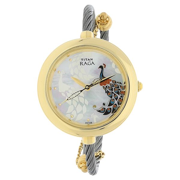 Titan Raga Garden of Eden White Dial Analog Stainless Steel Strap Watch for Women - image number 0