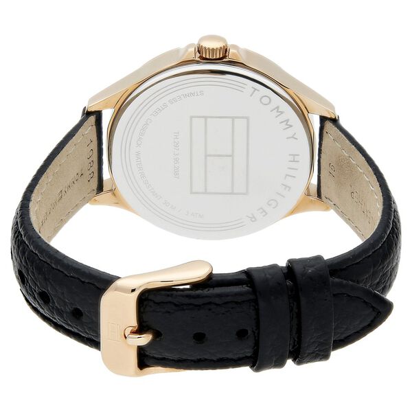 Tommy Hilfiger Quartz Analog White Dial Leather Strap Watch for Women - image number 3