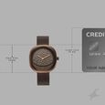 Fastrack Gelato brown multifunction metal strap watch with Chocolate dial for Girls - image number 3