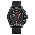 Ducati Quartz Chronograph Black Dial Black Silicone Strap Watch For Men - image number 0