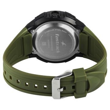 Fastrack StreetStyle Digital Dial Green Polyether Strap Watch For Unisex