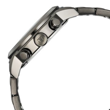 Titan Octane Primal Quartz Chronograph Grey Dial Grey Stainless Steel Strap Watch For Men