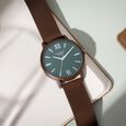 Sonata Poze Quartz Analog Green Dial Mesh Strap Watch for Men - image number 0