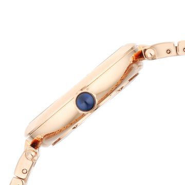 Xylys Swiss Analog Rose Gold Stainless Steel Strap Silver Dial Watch For Women
