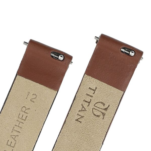 12 mm Brown Genuine Leather Strap for Women - image number 4