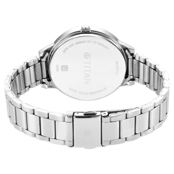 Titan Trendsetters Blue Dial Women Watch With Stainless Steel Strap - image number 4