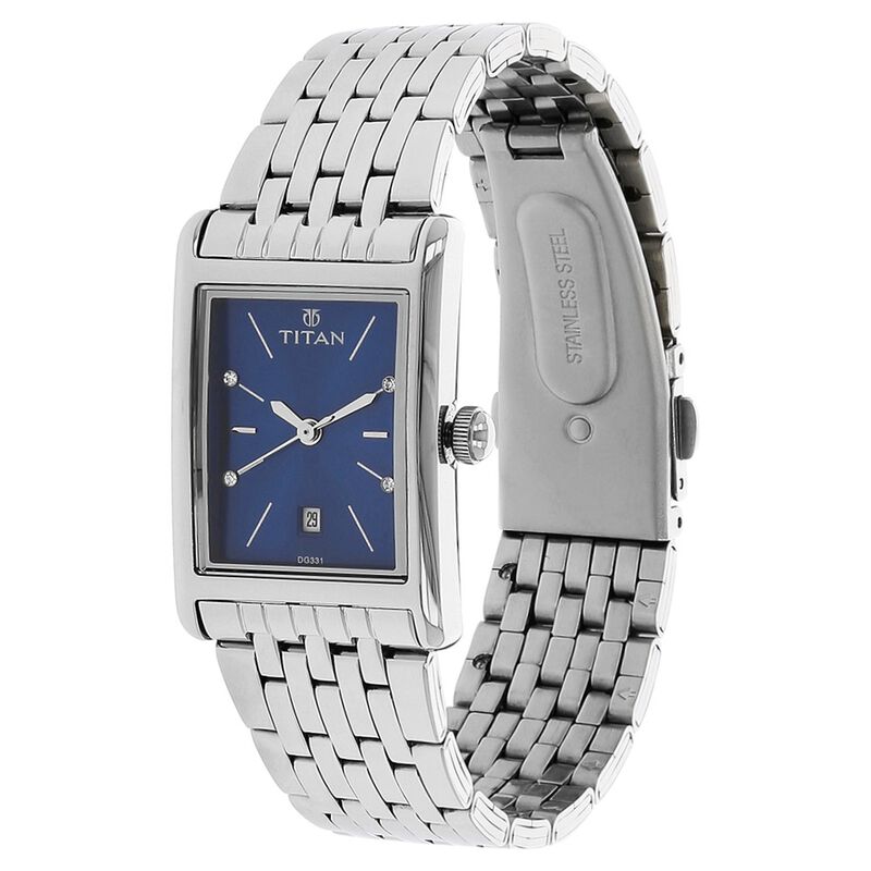 Titan Workwear Blue Dial Analog Stainless Steel Strap watch for Women - image number 1
