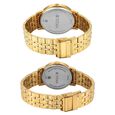 Titan Bandhan Eternal Pair Analog with Date and Green Dial Yellow Gold Stainless Steel Strap Watch for Couples - image number 4