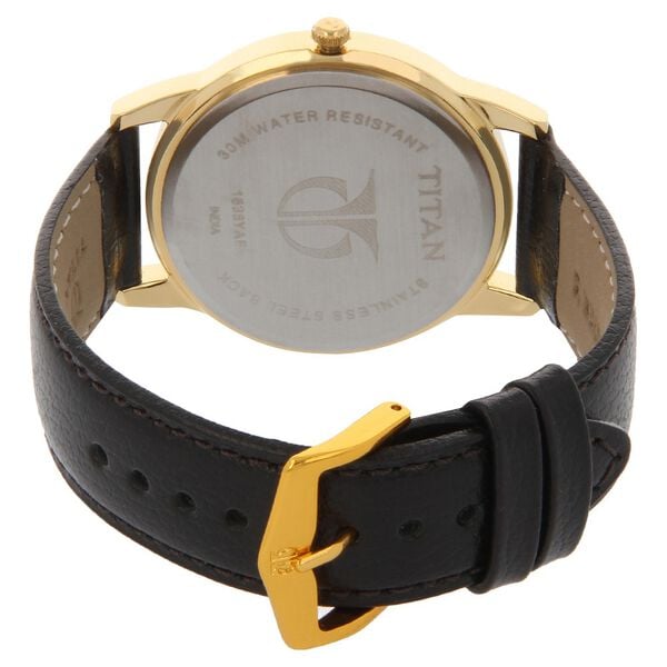 Titan Analog Silver Dial Quartz Leather Strap watch for Men - image number 3