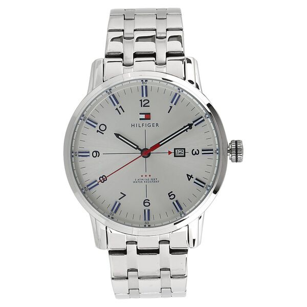 Tommy Hilfiger Quartz Analog with Date White Dial Stainless Steel Strap Watch for Men - image number 0