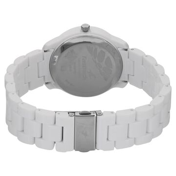 Fastrack Trendies Quartz Analog White Dial Plastic Strap Watch for Girls