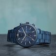 Titan Neo Splash Quartz Analog with Date Blue Dial Blue Stainless Steel Strap Watch For Men