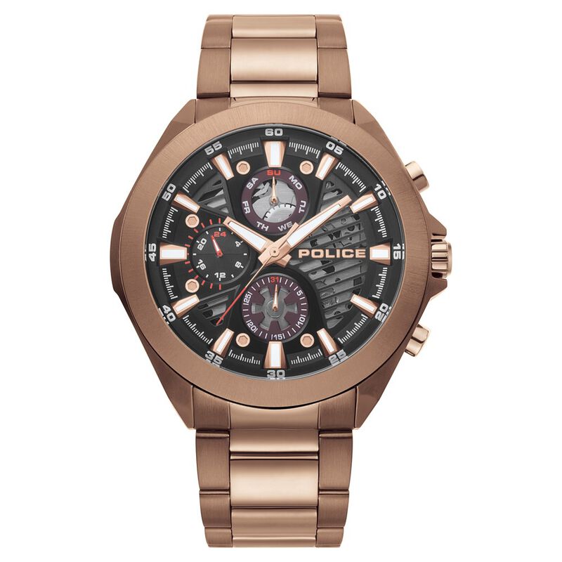 Police Quartz Multifunction Gun Dial Watch for Men