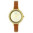 Titan Raga Viva Champagne Dial Women Watch With Leather Strap - image number 0