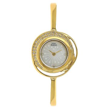Titan Raga Mother of Pearl Dial Women Watch With Metal Strap