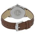 Xylys Swiss Analog with Date Brown Leather Strap and Silver Dial Watch For Men - image number 3