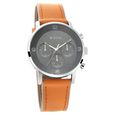 Titan Athleisure Silver Dial Quartz Multifunction Leather Strap Watch for Men