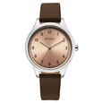 Titan Workwear Quartz Analog Rose Gold Dial Brown Colour Leather Strap Watch For Women - image number 0
