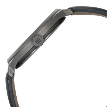Titan Neo Economy Quartz Analog with Date Silver Dial Grey Leather Strap Watch For Men