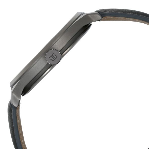 Titan Neo Economy Quartz Analog with Date Silver Dial Grey Leather Strap Watch For Men - image number 3