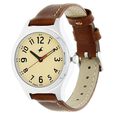 Fastrack Bare Basics Quartz Analog Beige Dial Leather Strap Watch for Girls - image number 1