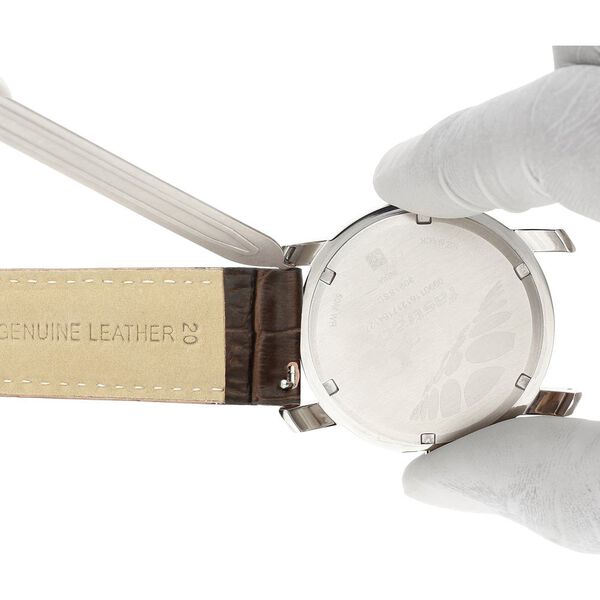 20 mm Brown Genuine Leather Strap for Men - image number 5
