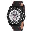 Police Quartz Chronograph Silver Dial Leather Strap Watch for Men - image number 0