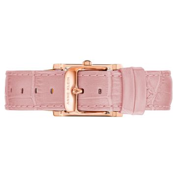 Anne Klein Quartz Analog Silver Dial Leather Strap Watch for Women