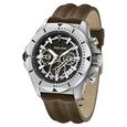 Police Multifunction Green Dial Leather Strap Watch For Men - image number 0