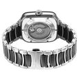 Titan Ceramic Fusion Automatic Square Black Dial Silver Dual-Toned Stainless Steel Bracelet Watch for Men - image number 6