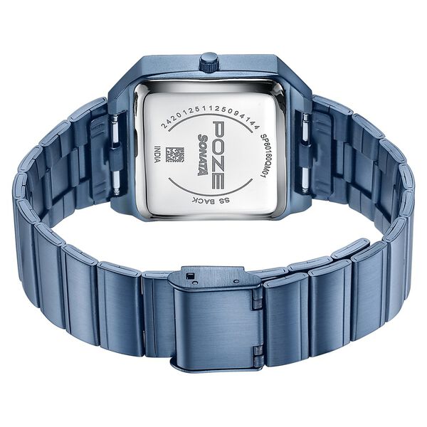Poze By Sonata Quartz Analog Blue Dial Blue Stainless Steel Strap Watch - image number 6