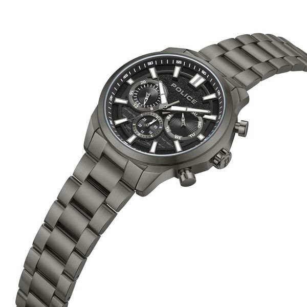 Police Quartz Multifunction Black dial Metal Strap Watch for Men - image number 1