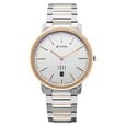 Edge Meister Quartz Analog with Date White Dial Rose Gold Titanium Strap Watch For Men - image number 1