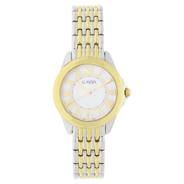 Xylys Swiss Analog Two Toned Stainless Steel Strap and Mother of Pearl Dial Watch For Women - image number 0